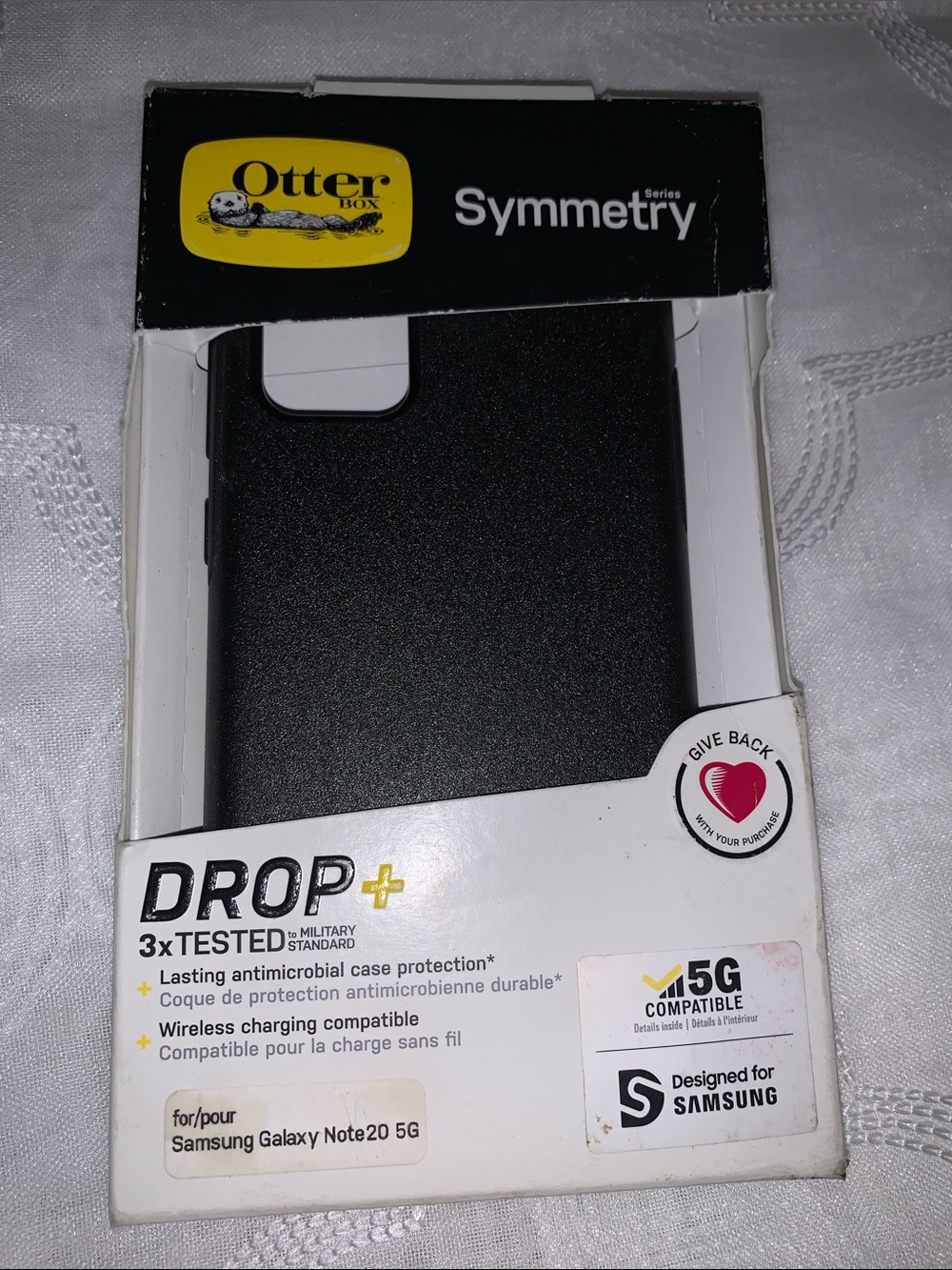 OtterBox Symmetry Series Black Phone Case for Samsung Galaxy Note20 5G